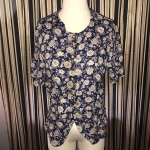 Vintage floral blouse.